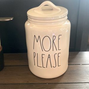 Rae Dunn Large More Please canister